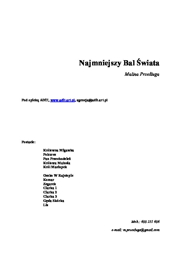 Najmniejszy bal świata